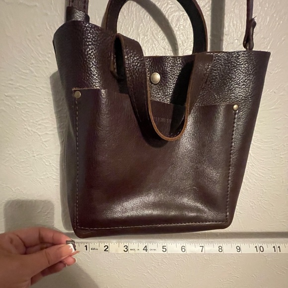 Mini crossbody tote, cold brew color - Picture 8 of 10
